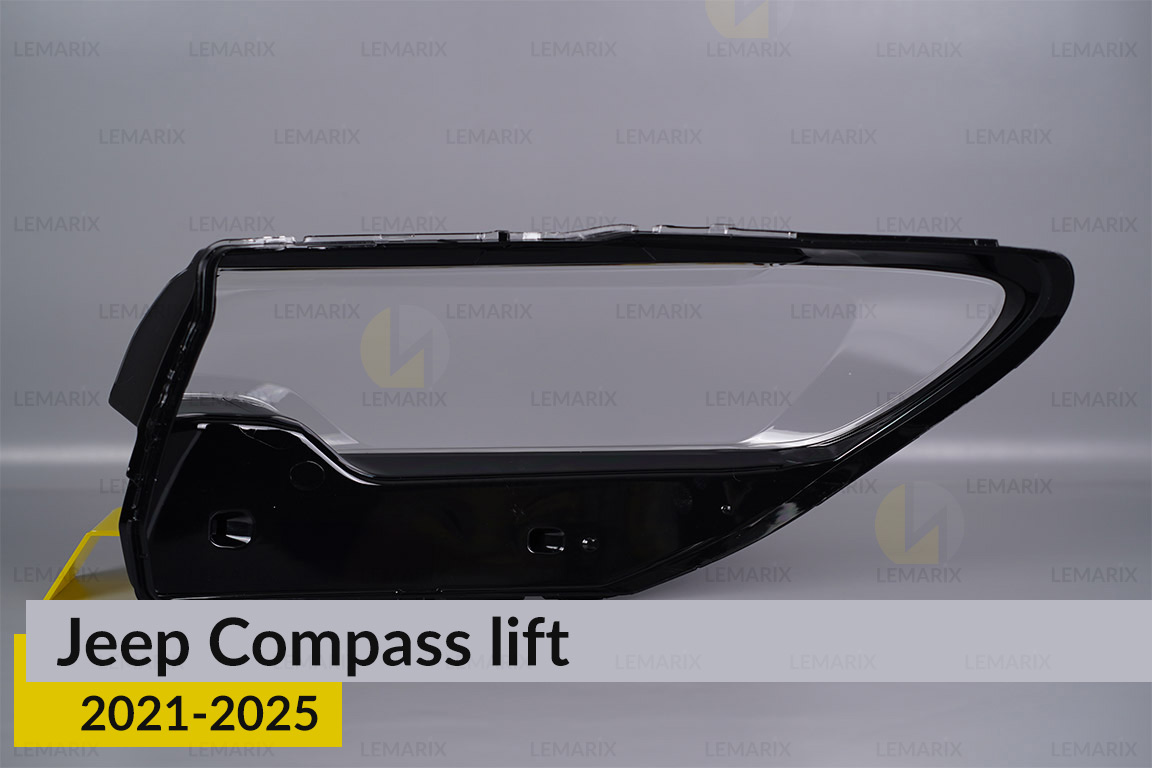 Скло фари Jeep Compass (2021-2025) рест праве