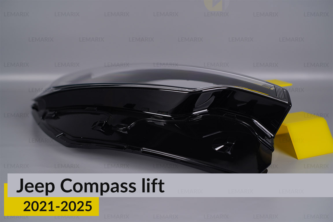 Скло фари Jeep Compass (2021-2025) рест праве
