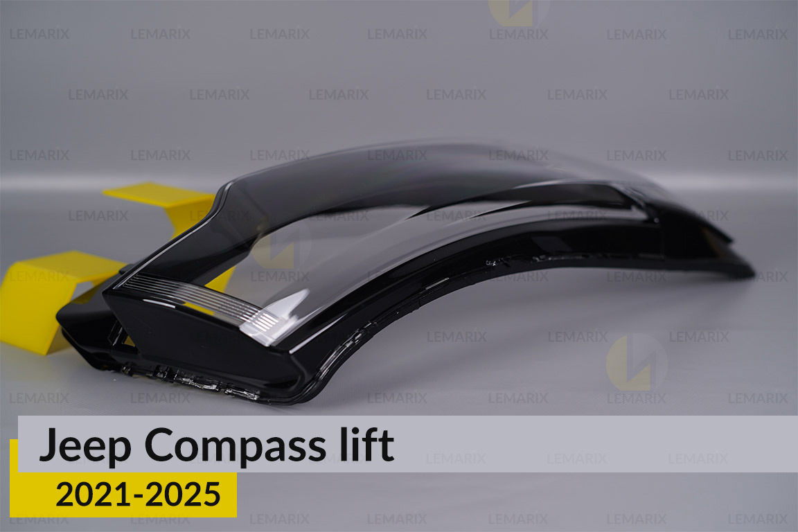 Скло фари Jeep Compass (2021-2025) рест праве