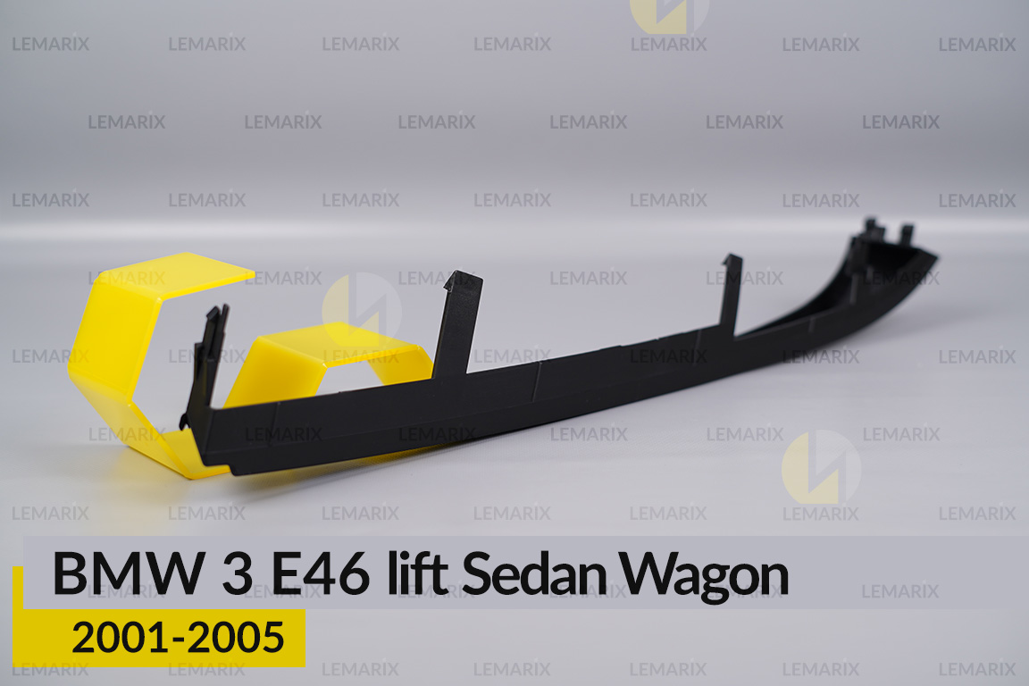 Зовнішня накладка пластикова під фару BMW 3 E46 Sedan Wagon (2001-2005) рест права