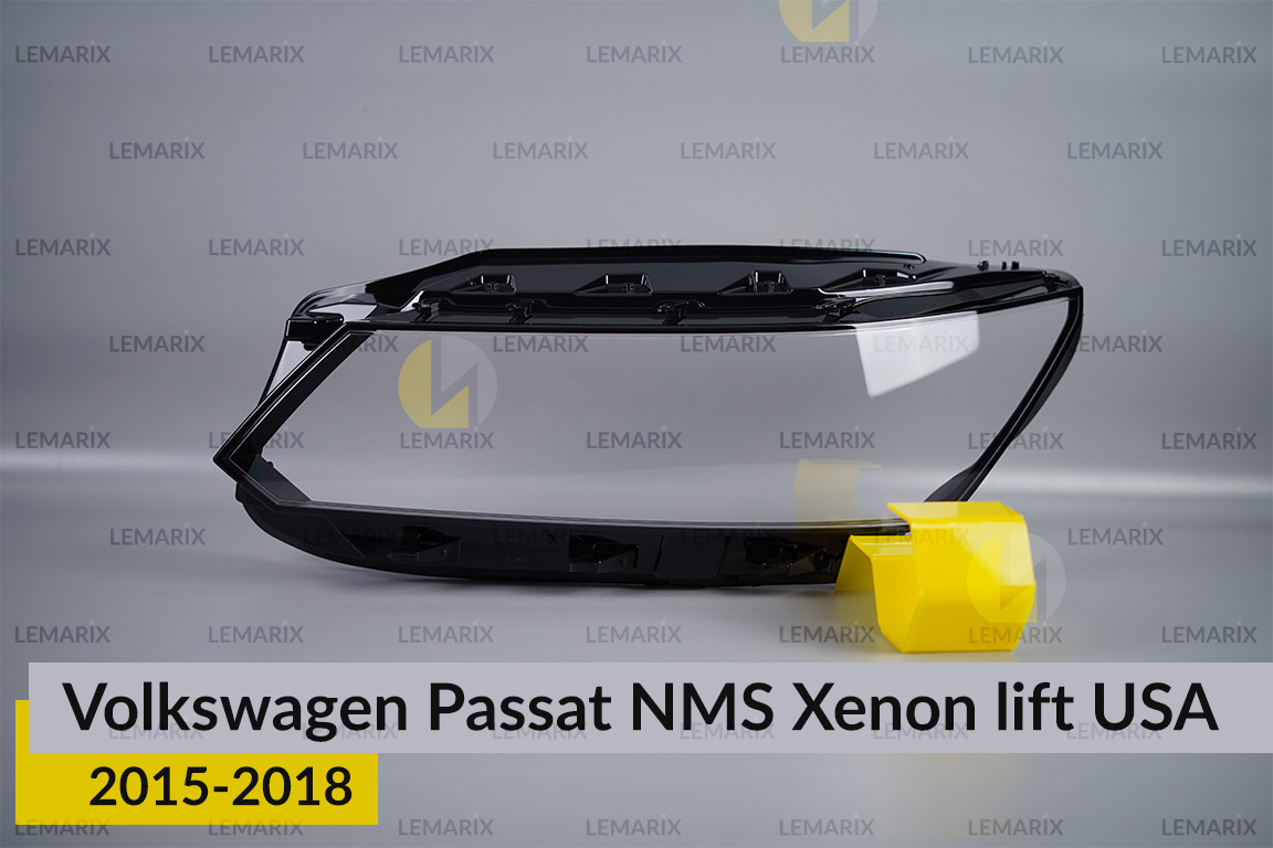 Стекло фары VW Volkswagen Passat NMS Xenon USA (2015-2018) рест левое
