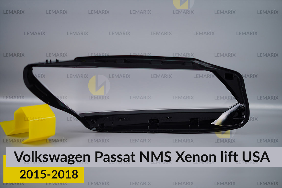 Стекло фары VW Volkswagen Passat NMS Xenon USA (2015-2018) рест левое