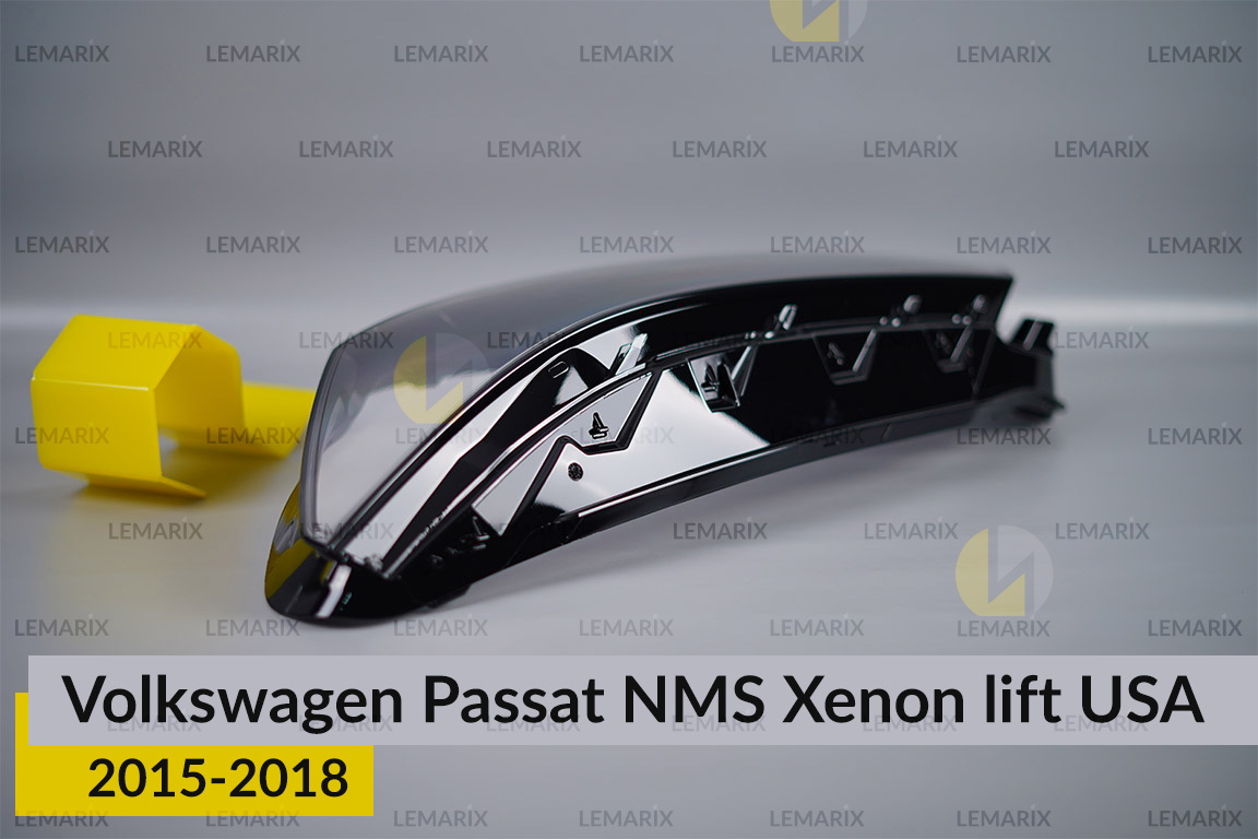 Стекло фары VW Volkswagen Passat NMS Xenon USA (2015-2018) рест левое