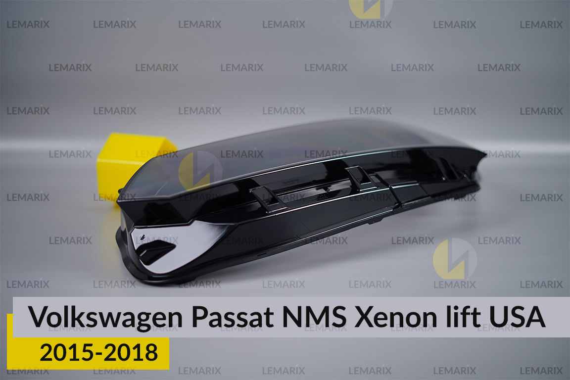 Стекло фары VW Volkswagen Passat NMS Xenon USA (2015-2018) рест левое