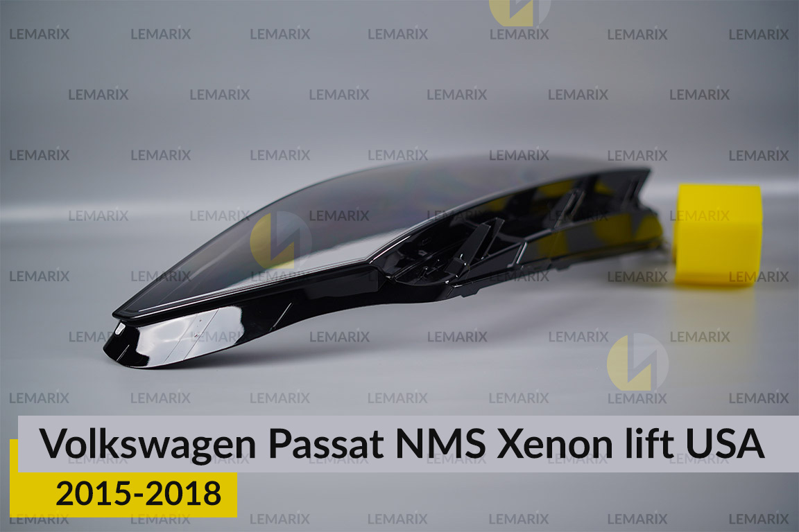 Стекло фары VW Volkswagen Passat NMS Xenon USA (2015-2018) рест левое