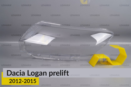 Скло фари Dacia Logan (2012-2015) дорест ліве