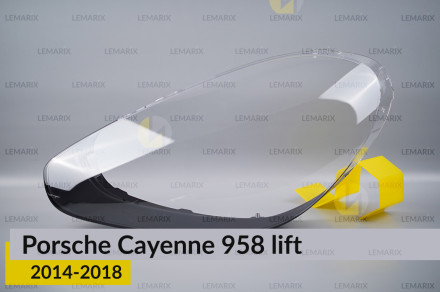 Стекло фары Porsche Cayenne 958 (2014-2018) рест левое