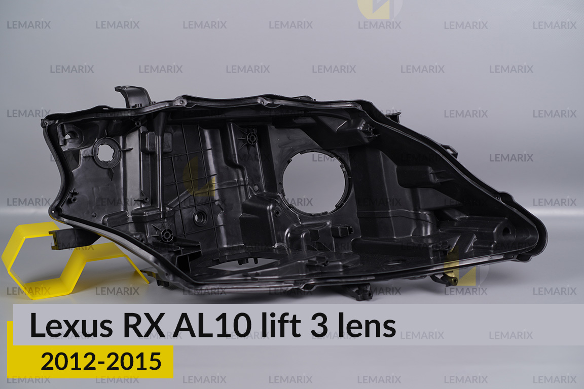 Корпус фары Lexus RX AL10 3 линзы (2012-2015) рест правый