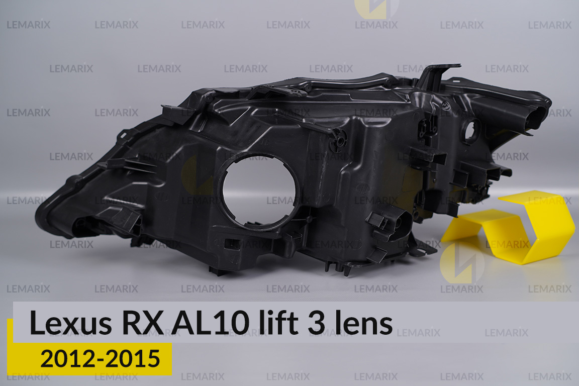 Корпус фары Lexus RX AL10 3 линзы (2012-2015) рест правый