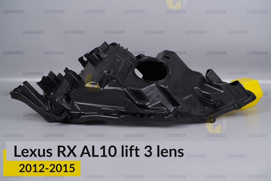Корпус фары Lexus RX AL10 3 линзы (2012-2015) рест правый