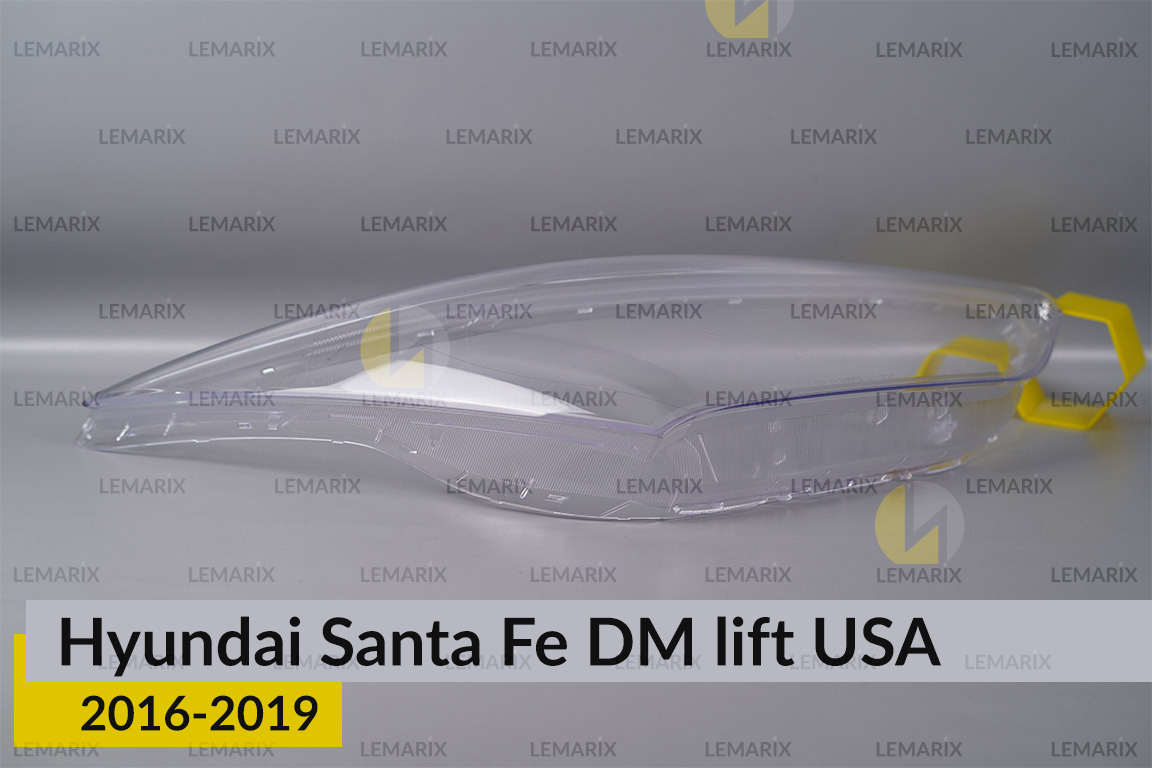 Скло фари Hyundai Santa Fe DM USA (2016-2019) рест праве