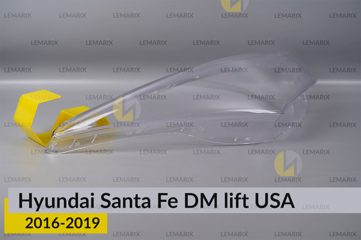 Скло фари Hyundai Santa Fe DM USA (2016-2019) рест праве