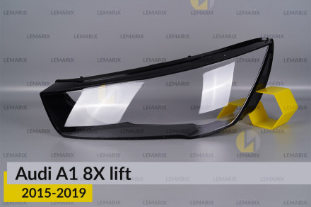 Стекло фары Audi A1 8X (2015-2019) рест левое