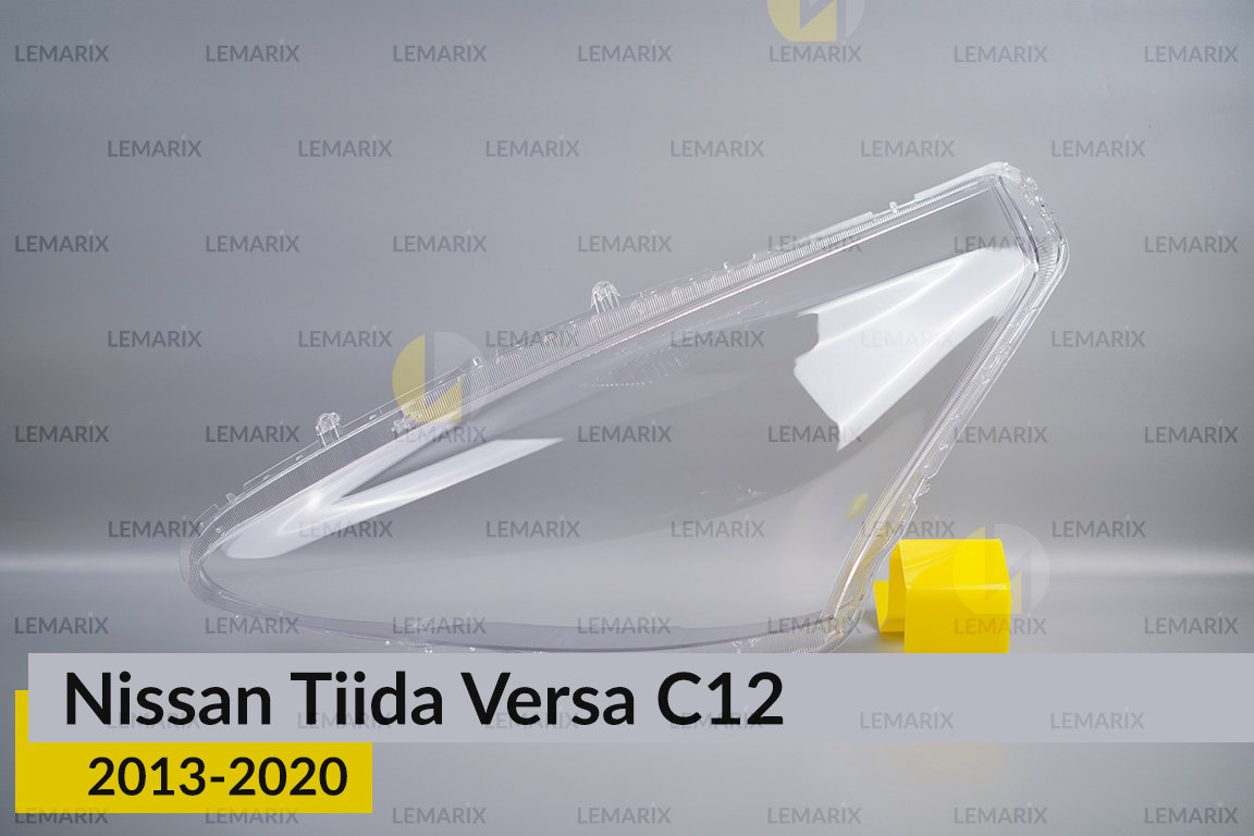 Стекло фары Nissan Tiida Versa C12 (2013-2020) левое