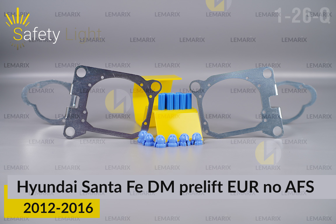 Переходная рамка для Hyundai Santa Fe DM EUR no AFS (2012-2016) дорест