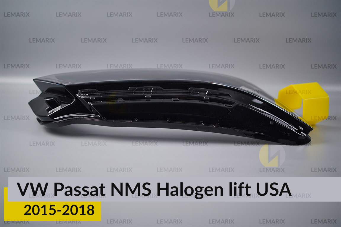 Стекло фары VW Volkswagen Passat NMS Halogen USA (2015-2018) рест правое