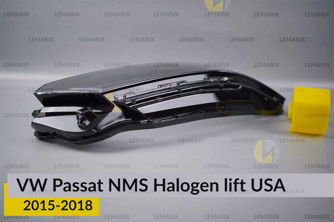 Стекло фары VW Volkswagen Passat NMS Halogen USA (2015-2018) рест правое