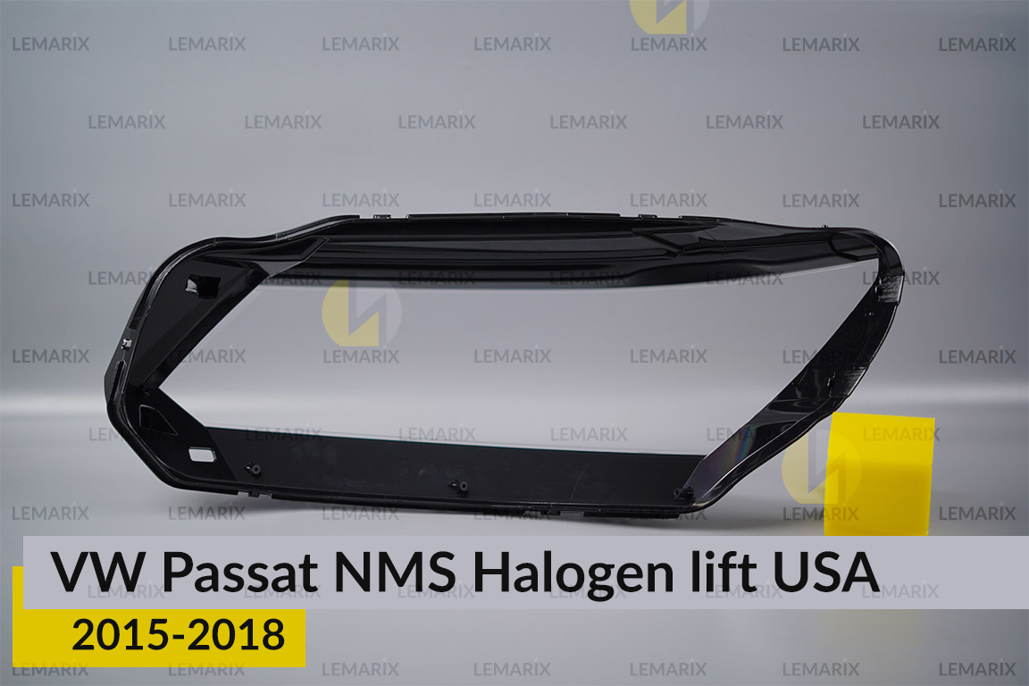 Стекло фары VW Volkswagen Passat NMS Halogen USA (2015-2018) рест правое