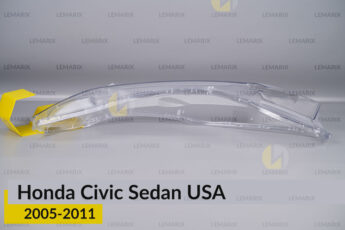 Скло фари Honda Civic Sedan USA