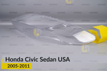 Скло фари Honda Civic Sedan USA