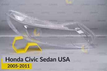 Скло фари Honda Civic Sedan USA