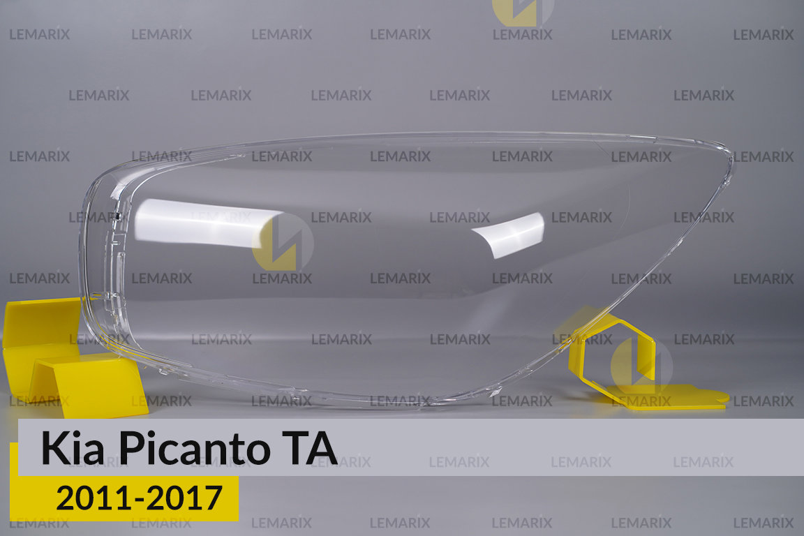 Скло фари KIA Picanto (2011-2017) ліве