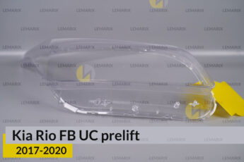 Скло фари KIA Rio FB UC (2017-2020)