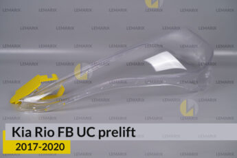 Скло фари KIA Rio FB UC (2017-2020)