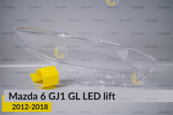 Скло фари Mazda 6 GJ1 GL LED (2012-2018)