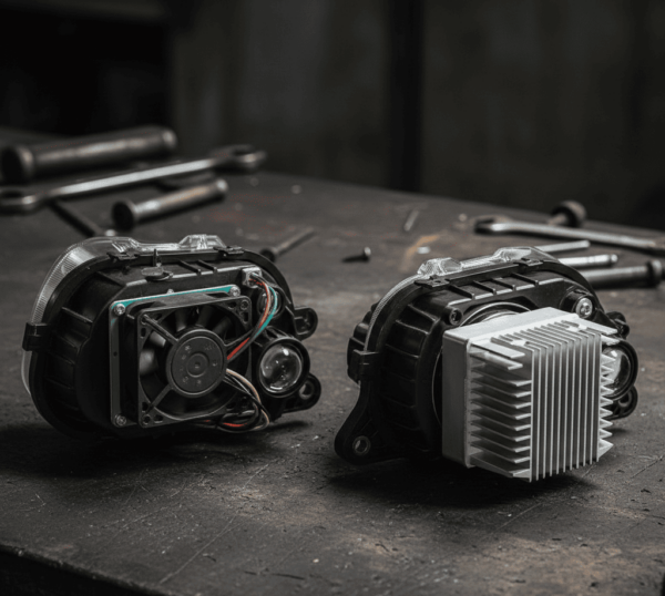 led-headlight-cooling-comparison