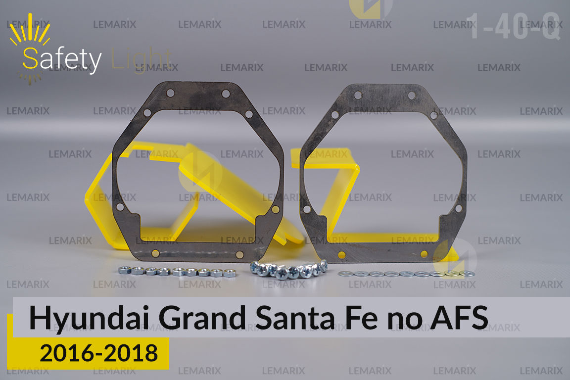 Перехідна рамка для Hyundai Grand Santa Fe no AFS (2016-2018)