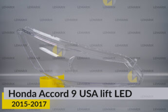 Скло фари Honda Accord 9 USA (2015-2017)