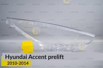 Скло фари Hyundai Accent (2010-2014)