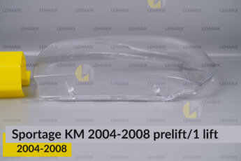 Скло фари KIA Sportage KM (2004-2008)