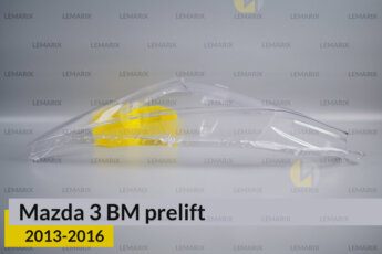Скло фари Mazda 3 BM (2013-2016)