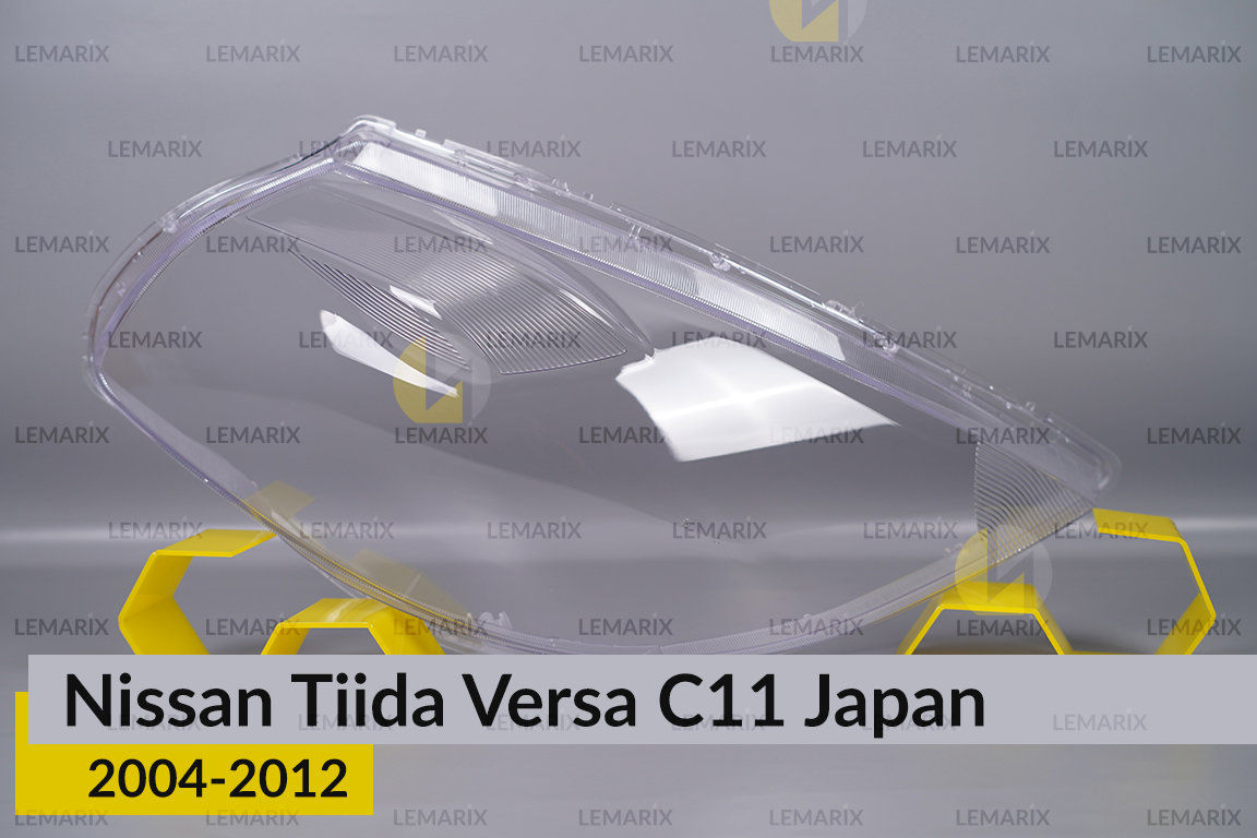 Скло фари Nissan Tiida Versa C11 Japan