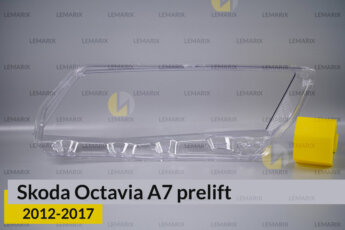 Скло фари Skoda Octavia A7 (2012-2017)