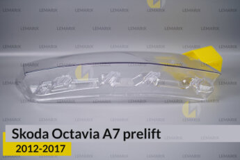 Скло фари Skoda Octavia A7 (2012-2017)