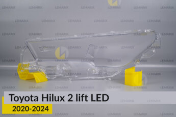 Скло фари Toyota Hilux LED (2020-2024) 2