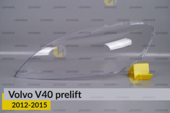 Скло фари Volvo S40 V40 (2012-2015)