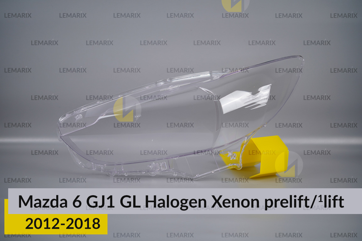 Скло фари Mazda 6 GJ1 GL Halogen Xenon