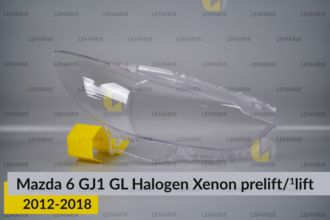 Скло фари Mazda 6 GJ1 GL Halogen Xenon