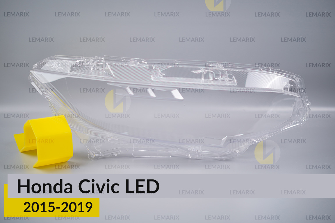 Скло фари Honda Civic LED (2015-2019)