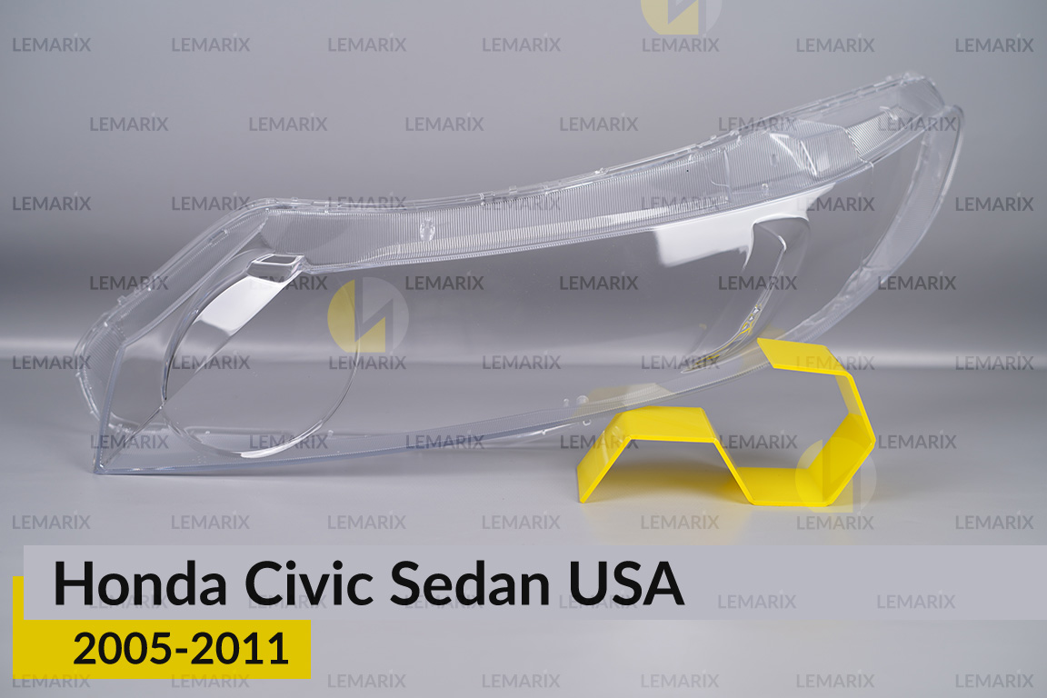 Скло фари Honda Civic Sedan USA