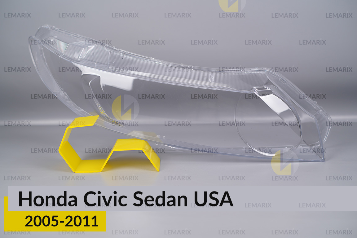 Скло фари Honda Civic Sedan USA