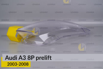 Скло фари Audi A3 8P (2003-2008)