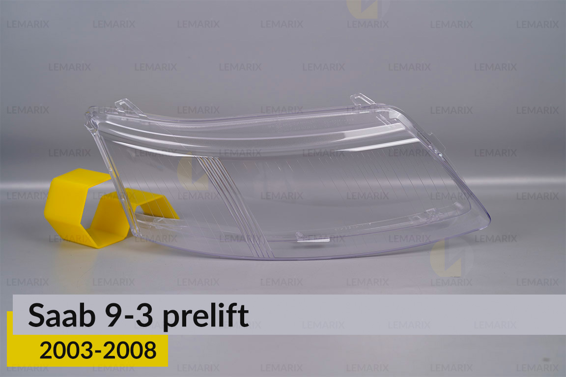 Скло фари Saab 9-3 (2003-2008)