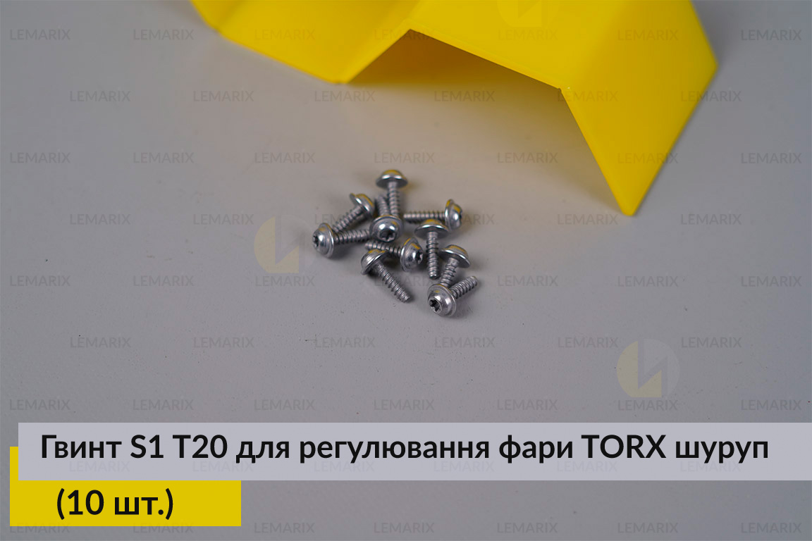 Гвинт S1 T20 для регулювання фари TORX шуруп (10 шт.)